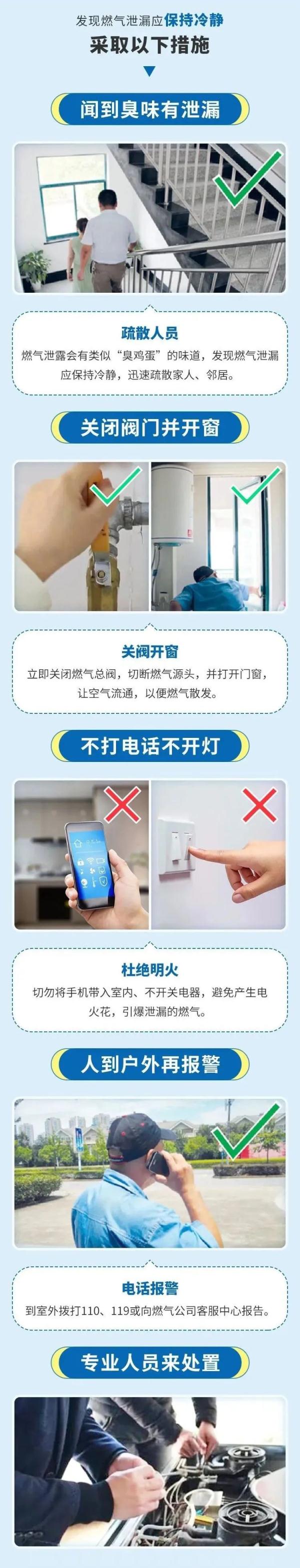 燃气泄露如何处置？重要提示→