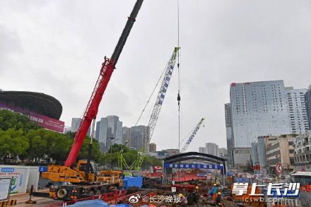 长沙地铁7号线红星大市场站主体全面动工 长沙地铁7号线红星大市场站主体全面动工