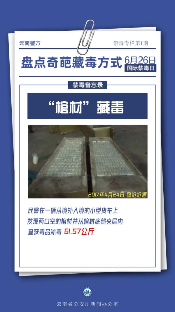 60多公斤毒品装进棺材底……奇葩藏毒案例曝光！