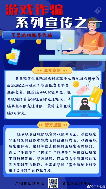 游戏账号买卖诈骗报警