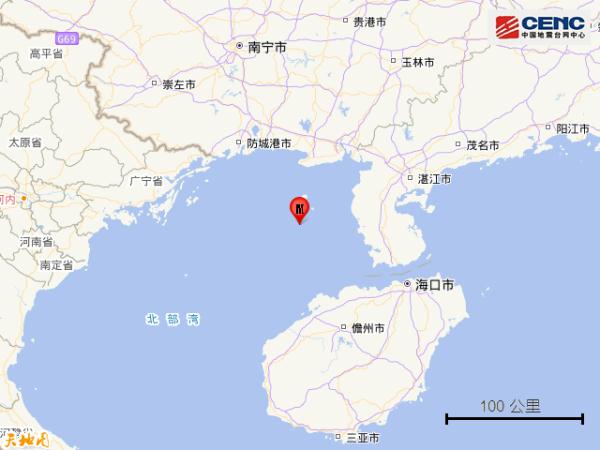 北部湾发生5.0级地震,湛江有震感 北部湾发生5.0级地震,湛江有震感