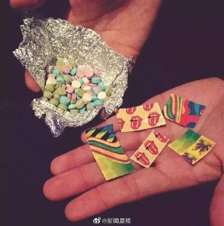 "邮票"毒品主要成分为麦角二乙胺(lsd),为一种强烈的半人工致幻剂
