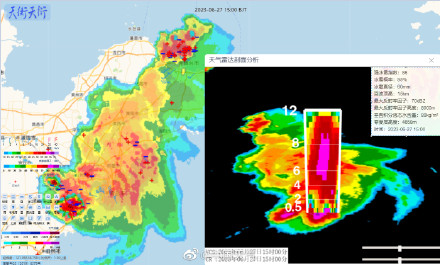 强对流云团横扫山东 近24小时山东闪电发生次数为全国最多