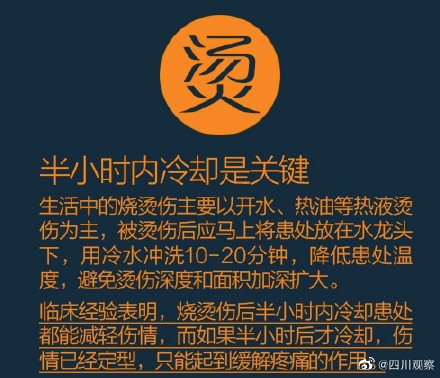 突然被烫伤怎么办？