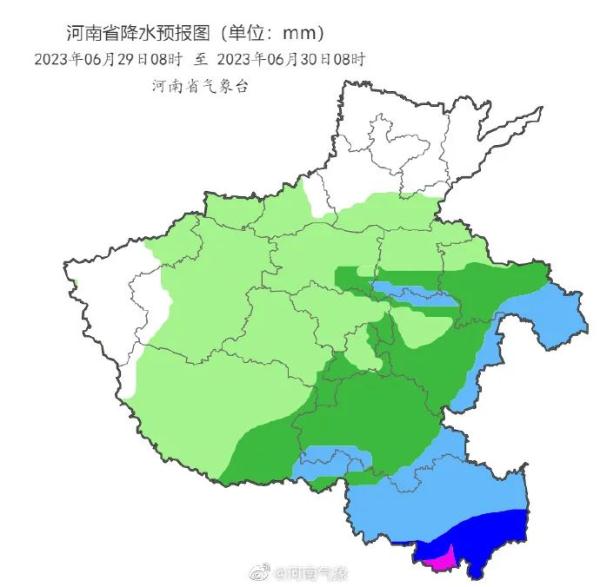 今起三天，河南迎大范围降雨，多地大雨、局地大暴雨+雷暴大风