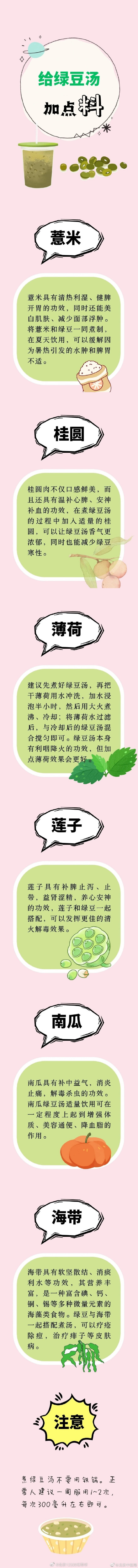 给绿豆汤加点料更解暑