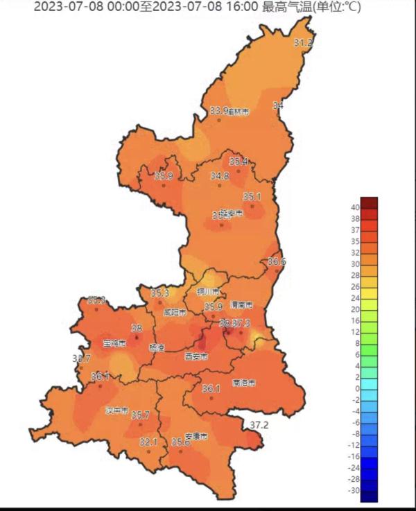 西安高温预警升级，局地39℃以上！下一轮降水将在→