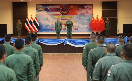“鹰击-2023”中泰空军联合训练开幕