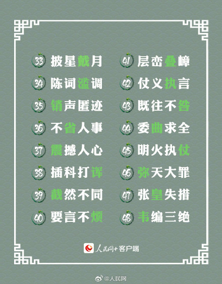 这些脱口而出一写就错的成语，你能写对吗？