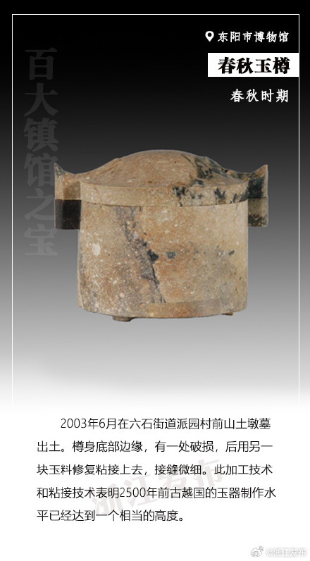 浙江“镇馆之宝”大赏——春秋玉樽 浙江“镇馆之宝”大赏——春秋玉樽