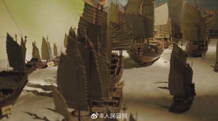浩浩荡荡!船模再现郑和下西洋千帆竞发 浩浩荡荡!船模再现郑和下西洋千帆竞发
