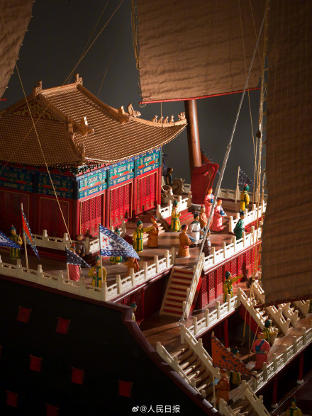 浩浩荡荡!船模再现郑和下西洋千帆竞发 浩浩荡荡!船模再现郑和下西洋千帆竞发