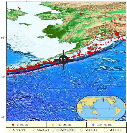 美国阿拉斯加半岛海域发生72级地震或引发局地海啸