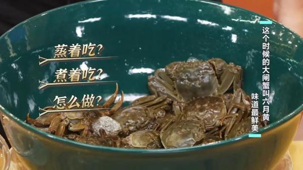 这个时候的大闸蟹叫六月黄，味道最鲜美！