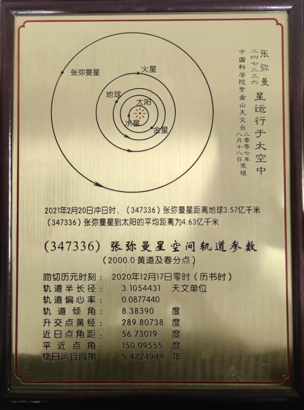 浩瀚星空 从此有了一颗“张弥曼星” 浩瀚星空 从此有了一颗“张弥曼星”