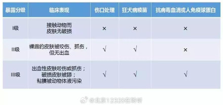 如何区分动物致伤后的暴露等级? 如何区分动物致伤后的暴露等级?