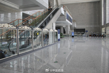 牡丹江站北站房投入使用