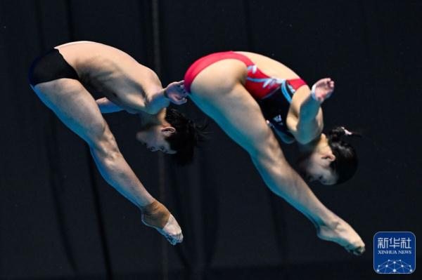 游泳世锦赛 | 朱子锋/林珊混双三米板夺冠 游泳世锦赛 | 朱子锋/林珊混双三米板夺冠