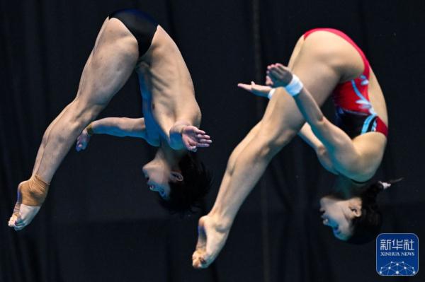 游泳世锦赛 | 朱子锋/林珊混双三米板夺冠 游泳世锦赛 | 朱子锋/林珊混双三米板夺冠