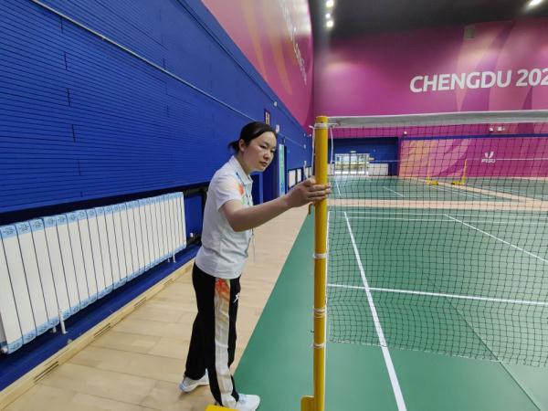 国羽训练的“秘密基地”焕新迎大运