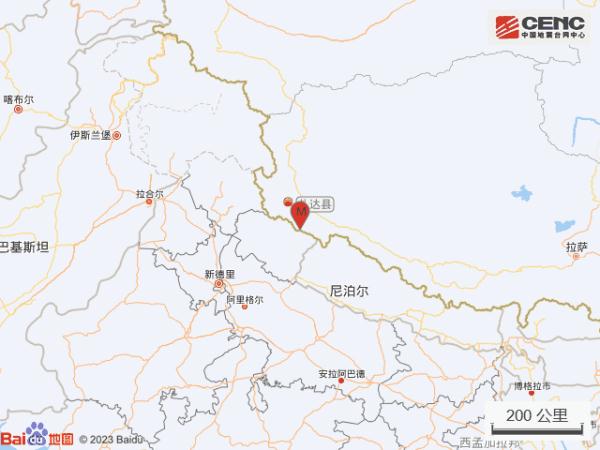 西藏阿里地区札达县发生3.0级地震 西藏阿里地区札达县发生3.0级地震