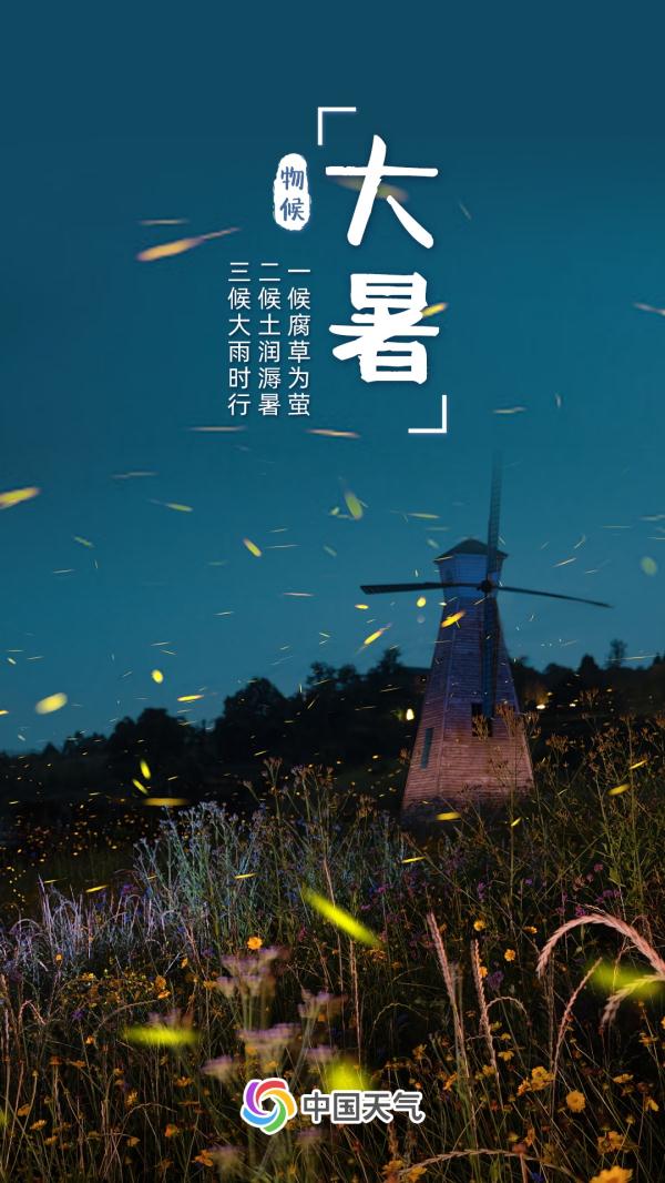最热时段，全国近三分之一区域高温最大值出现在大暑
