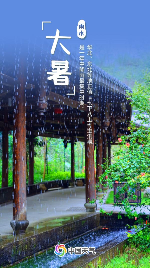 最热时段，全国近三分之一区域高温最大值出现在大暑