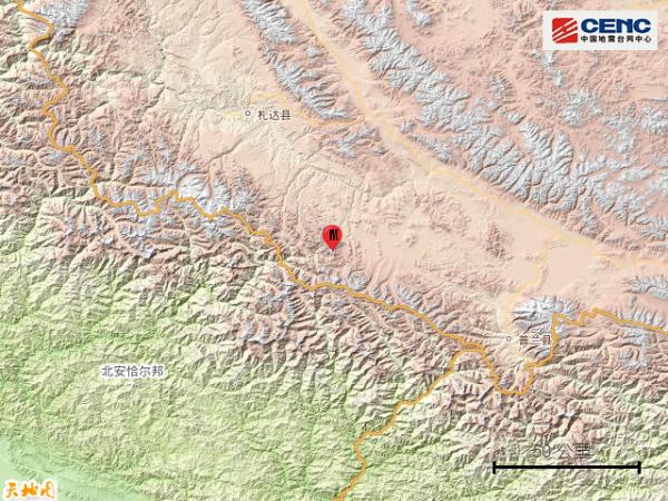 西藏阿里地区札达县发生3.0级地震 西藏阿里地区札达县发生3.0级地震