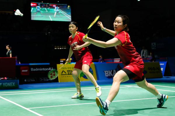 中国队提前包揽韩国羽毛球公开赛混双冠亚军