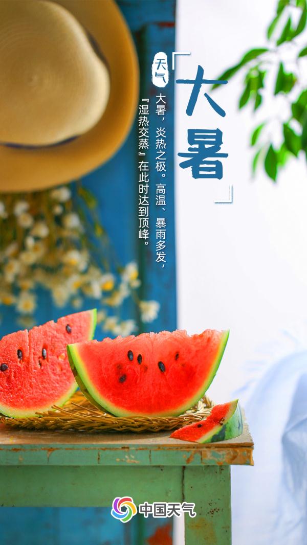最热时段，全国近三分之一区域高温最大值出现在大暑