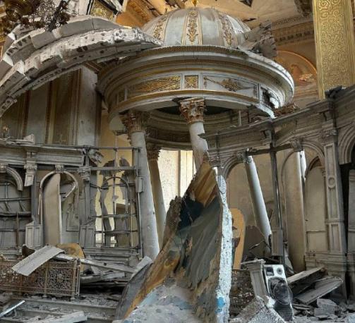 乌外交部:俄军袭击敖德萨,导致当地知名东正教堂被破坏 乌外交部:俄军袭击敖德萨,导致当地知名东正教堂被破坏