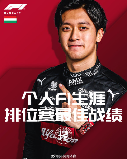 周冠宇刷新F1生涯排位赛最佳战绩