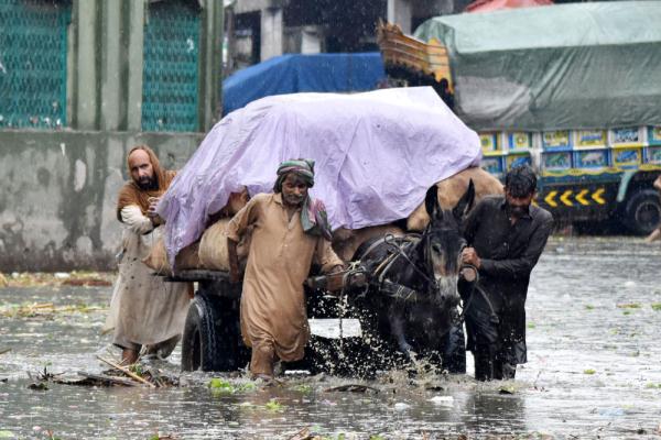 巴基斯坦拉合尔：强降雨致局部内涝