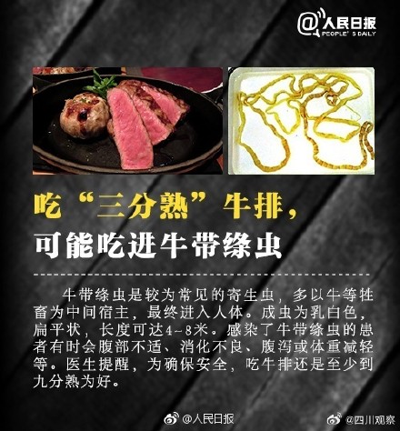 当心寄生虫，这些食物别生吃！