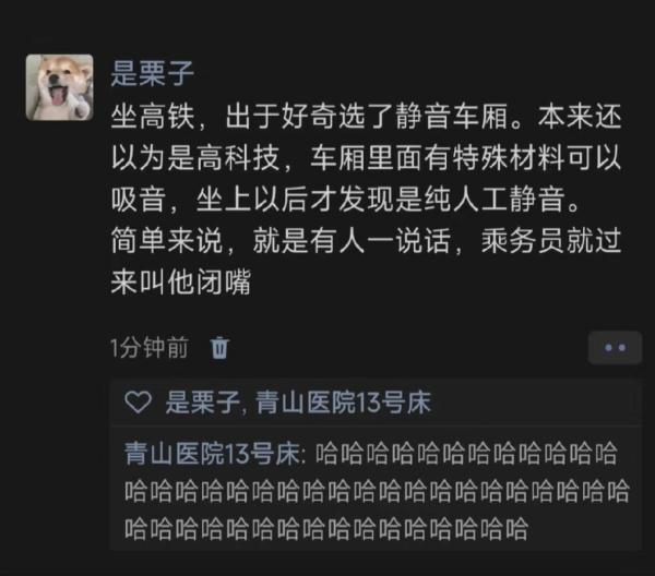 出于好奇坐高铁选了这个，结果跟想的不太一样？