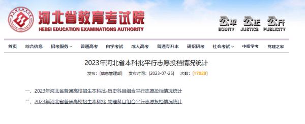 清华670，北大664！河北本科批投档线来了！各校分数线→