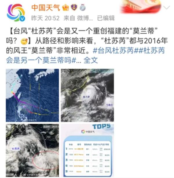 红色预警!“杜苏芮”将以强台风或超强台风级别登陆,影响多省 红色预警!“杜苏芮”将以强台风或超强台风级别登陆,影响多省