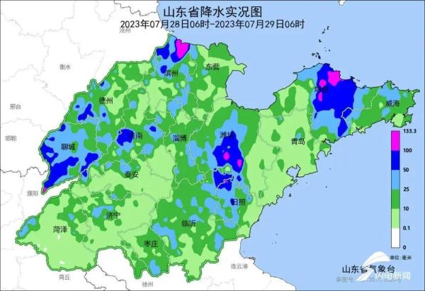 “杜苏芮”持续影响！山东继续发布暴雨黄色预警！10市今天大到暴雨局部大暴雨