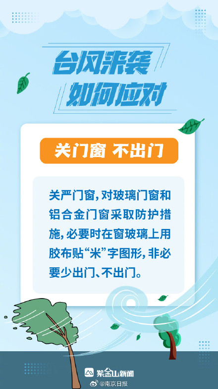 科普海报│应对超强台风，请掌握救命“六字诀”