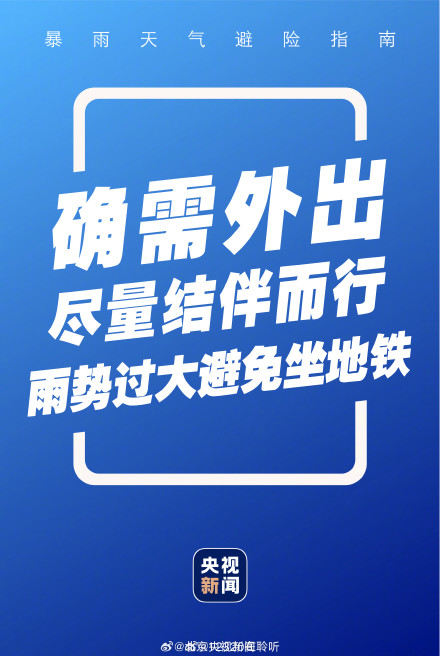 转存！暴雨避险说明书