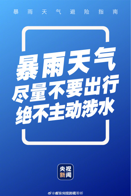 转存！暴雨避险说明书