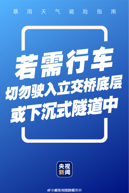 转存！暴雨避险说明书