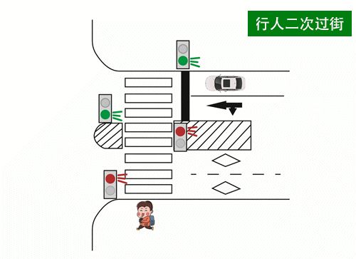 再也不用小跑过马路!时间缩短一半!长沙人过马路可以“二次过街”了 再也不用小跑过马路!时间缩短一半!长沙人过马路可以“二次过街”了