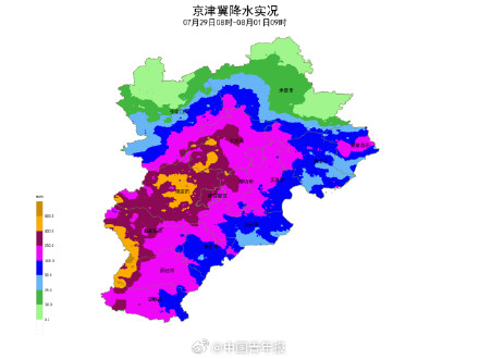华北暴雨到底有多强？河北邢台三天下了约两年的雨 北京累计降水超过“7·21”