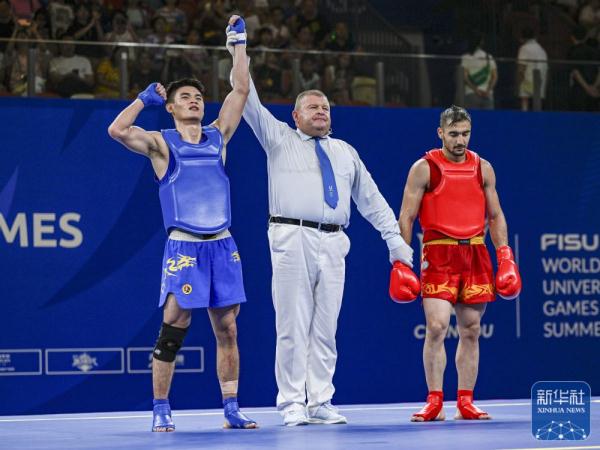 成都大运会丨武术:中国选手散打项目夺得四金 成都大运会丨武术:中国选手散打项目夺得四金