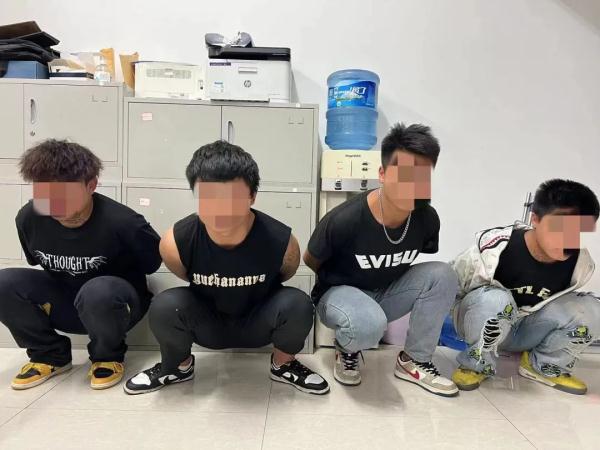 打电诈、端窝点，10名违法人员被抓获