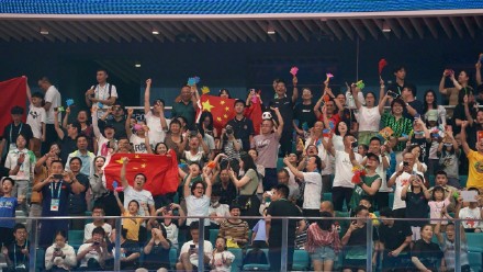 中国队摘得成都大运会乒乓球男子双打金牌