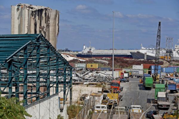 大爆炸三年后的贝鲁特港 大爆炸三年后的贝鲁特港