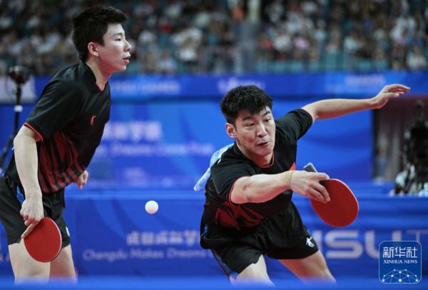 成都大运会 | 徐瑛彬/薛飞获得乒乓球男双冠军 成都大运会 | 徐瑛彬/薛飞获得乒乓球男双冠军