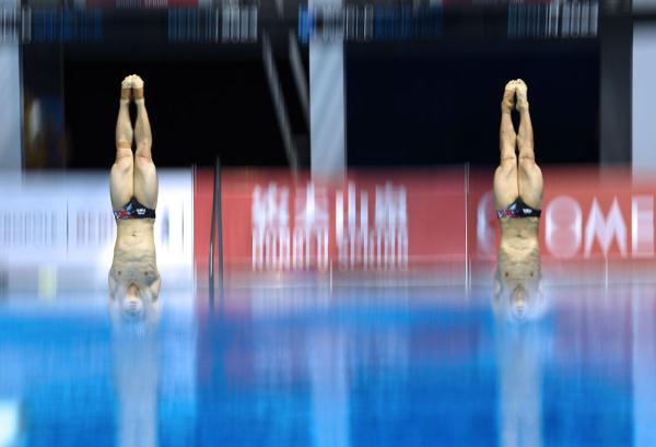 跳水——世界杯总决赛：龙道一/王宗源男子双人3米板夺冠